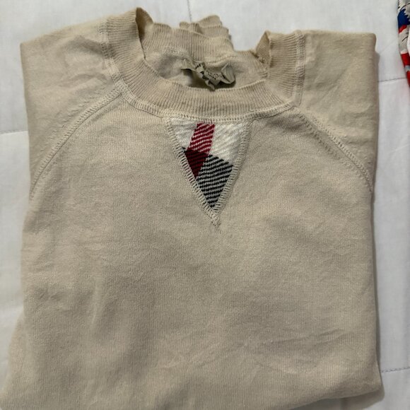 burberry small cotton nova check heritage all season sweater - Picture 1 of 5